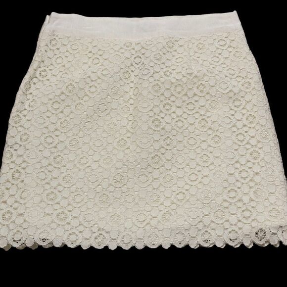 The Limited Lace Cream Skirt Size 6 NWT - Picture 6 of 13